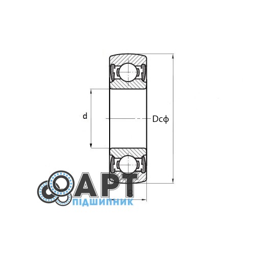 1580209 Кіт Підшипник однорядний кульковий