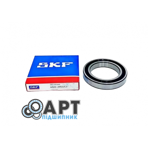 6020-2RS1 / C3 SKF Підшипник однорядний кульковий