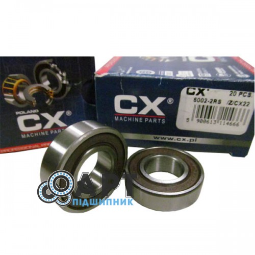 6002-2RS CX Підшипник однорядний кульковий