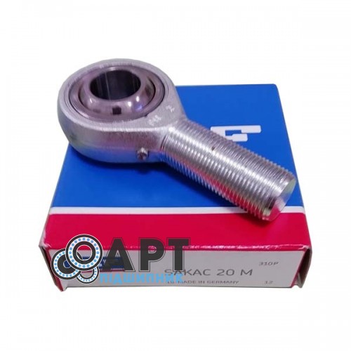 SAKAC 20 M SKF Наконечник штока з зовнішньою різьбою (шарнірна головка)
