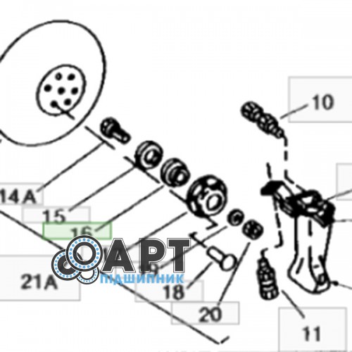 205 KRP2 Кіт Підшипник однорядний кульковий