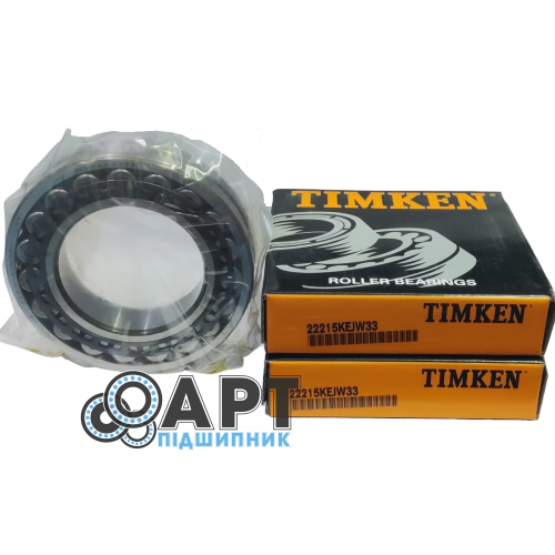 22215 KCJW33 TIMKEN Підшипник дворядний роликовий з конічним внутрішнім кільцем