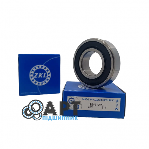 6205-2RS ZKL Підшипник однорядний кульковий