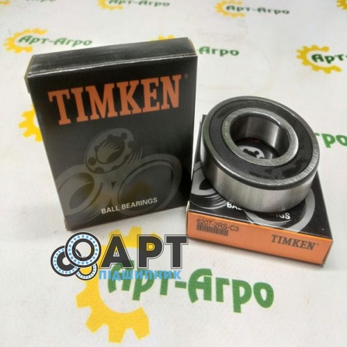 6207-2RS-C3 TIMKEN Підшипник однорядний кульковий