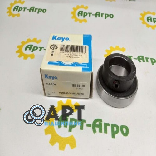 SA206 KOYO закріплюваний кульковий підшипник