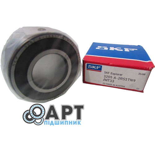 3205 A-2RS1TN9/MT33 SKF Підшипник дворядний кульковий