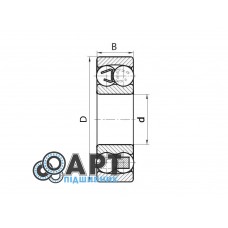 1204 FBJ Підшипник дворядний кульковий