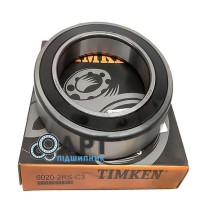 6020-2RS-C3 TIMKEN Підшипник однорядний кульковий