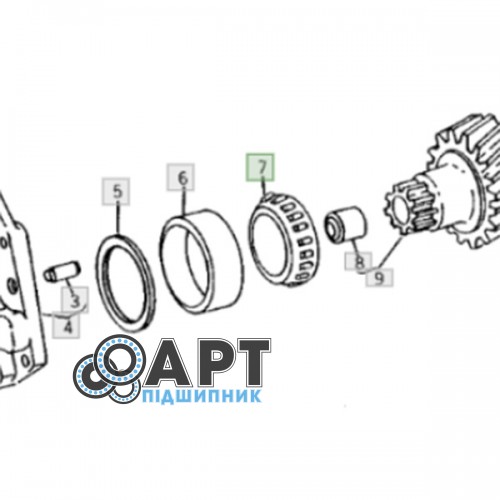 33275 PEER ORIGINAL Обойма підшипника внутрішня