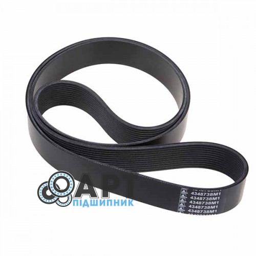 4348738M1 Ремінь приводу насоса системи охолодження двигуна Challenger, Massey Ferguson.