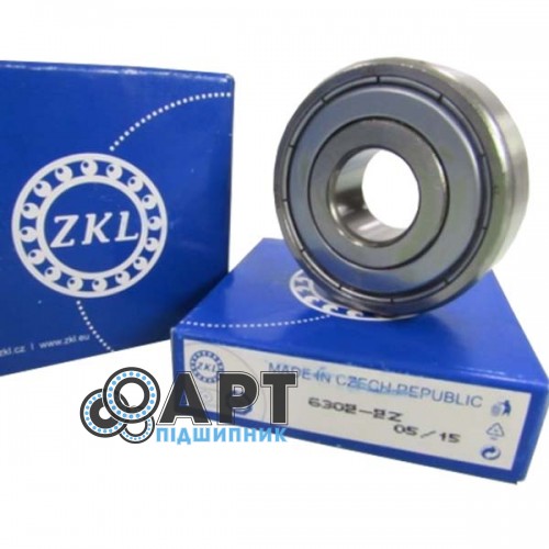 6302-ZZ ZKL Підшипник однорядний кульковий