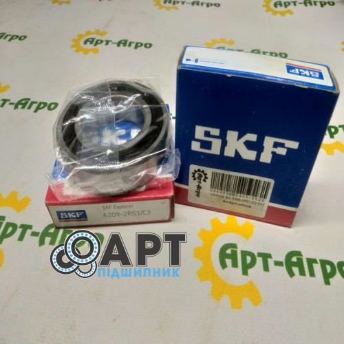 6209-2RS1/C3 SKF Підшипник однорядний кульковий