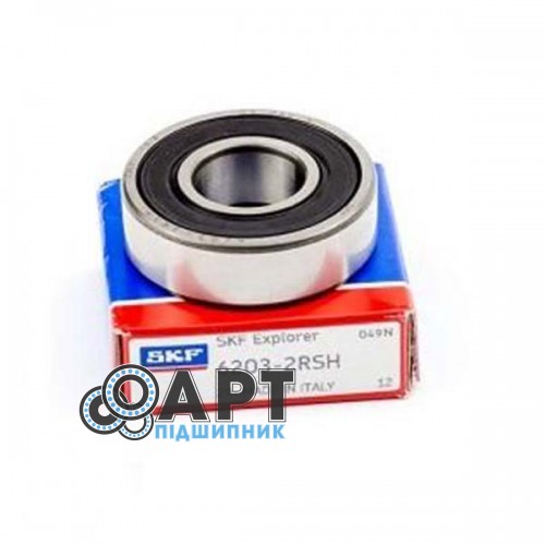 6203-2RSH SKF Підшипник однорядний кульковий
