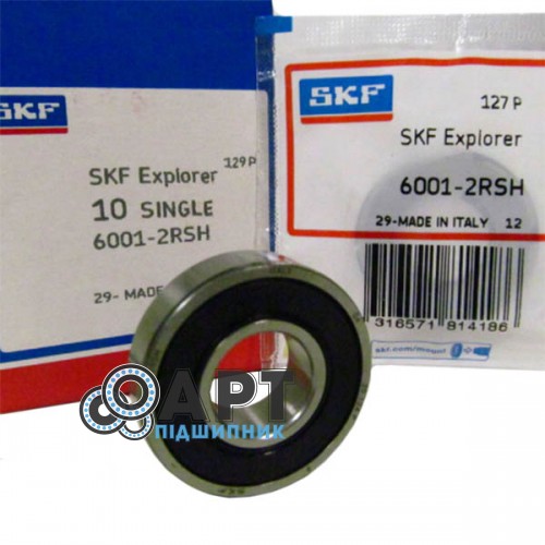 6001-2RSH SKF Підшипник однорядний кульковий