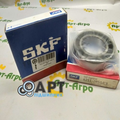 6211-2RS1/C3 SKF Підшипник однорядний кульковий