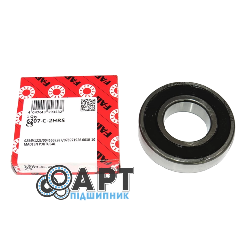 6207-2RS-C3 FAG Підшипник однорядний кульковий