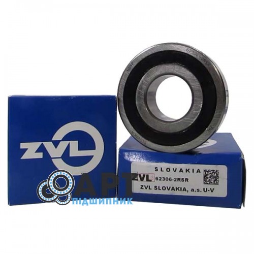 62306-2RS ZVL Підшипник однорядний кульковий