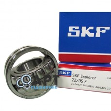 22205E SKF Підшипник дворядний роликовий
