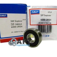 6000-2RSH SKF Підшипник однорядний кульковий