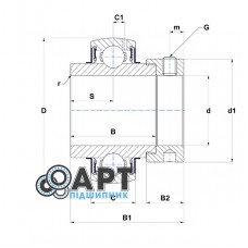 AH139297 JOHN DEERE JOHN DEERE Закріплюваний кульковий підшипник