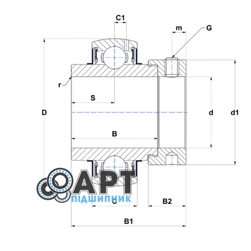 A-RL 208 C3 NTN (без кільця і ​​упаковки) Підшипник
