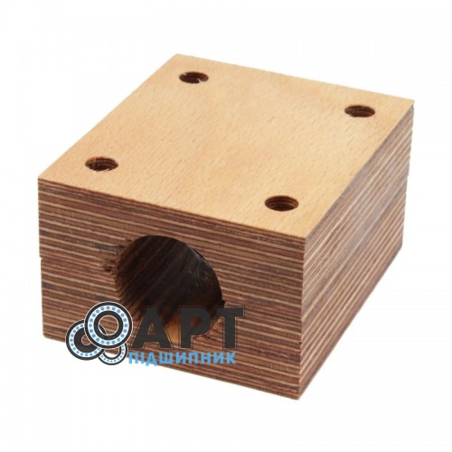 Дерев'яний підшипник соломотряса комбайна Massey Ferguson - 98х83х53мм