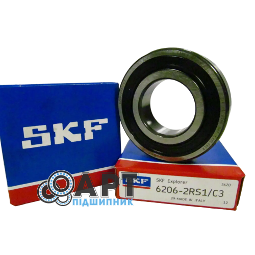 6206-2RS1 / C3 SKF Підшипник однорядний кульковий