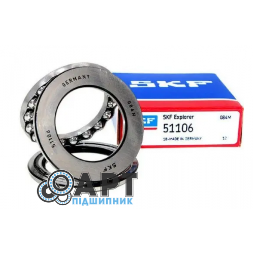 51106 SKF Підшипник кульковий упорний