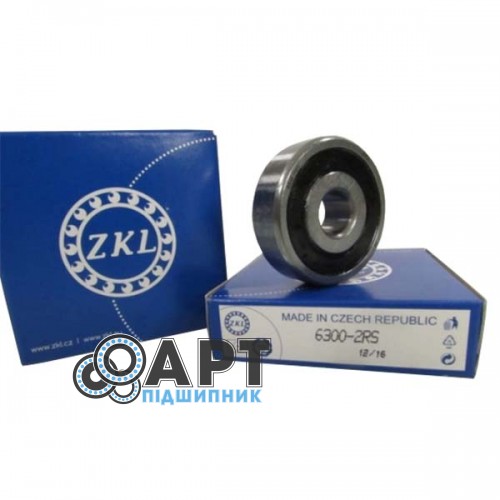 6300-2RS ZKL Підшипник однорядний кульковий