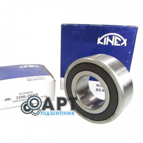 3206-2RSR KINEX Підшипник дворядний кульковий
