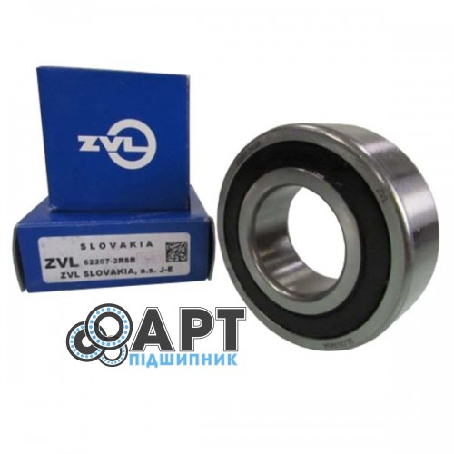 62207-2RS ZVL Підшипник однорядний кульковий