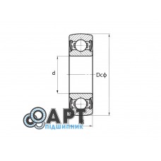 1580211 ГОСТ Підшипник однорядний кульковий
