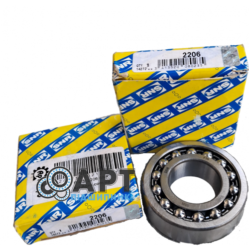 2206 SNR Підшипник дворядний кульковий