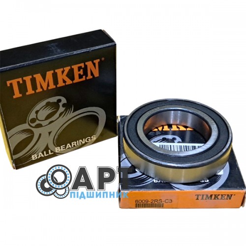 6009-2RS-C3 TIMKEN Підшипник однорядний кульковий