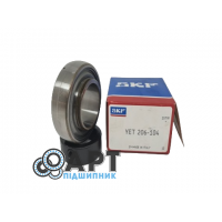 YET 206-104 SKF Закріплюваний кульковий підшипник