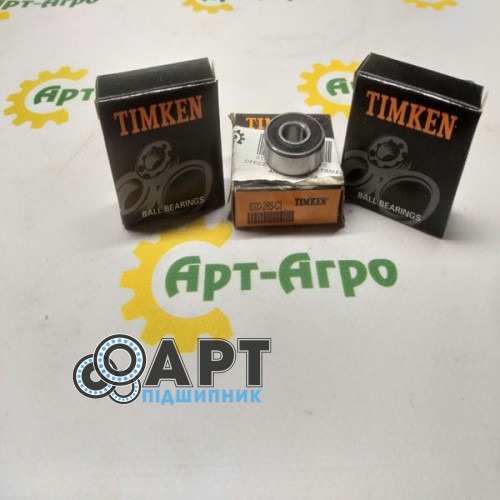 6000-2RS-C3 TIMKEN Підшипник однорядний кульковий