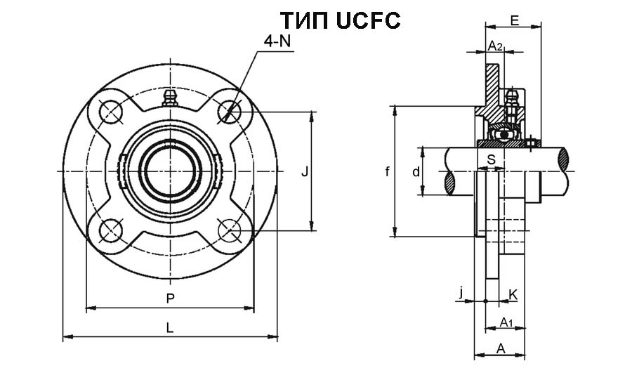 корпус подшипника типа FC